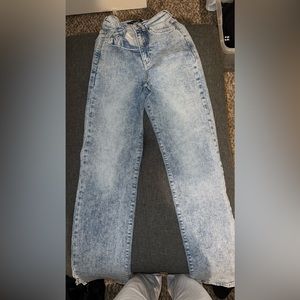 Fit Jeans 80s Blue high waisted baggy jeans